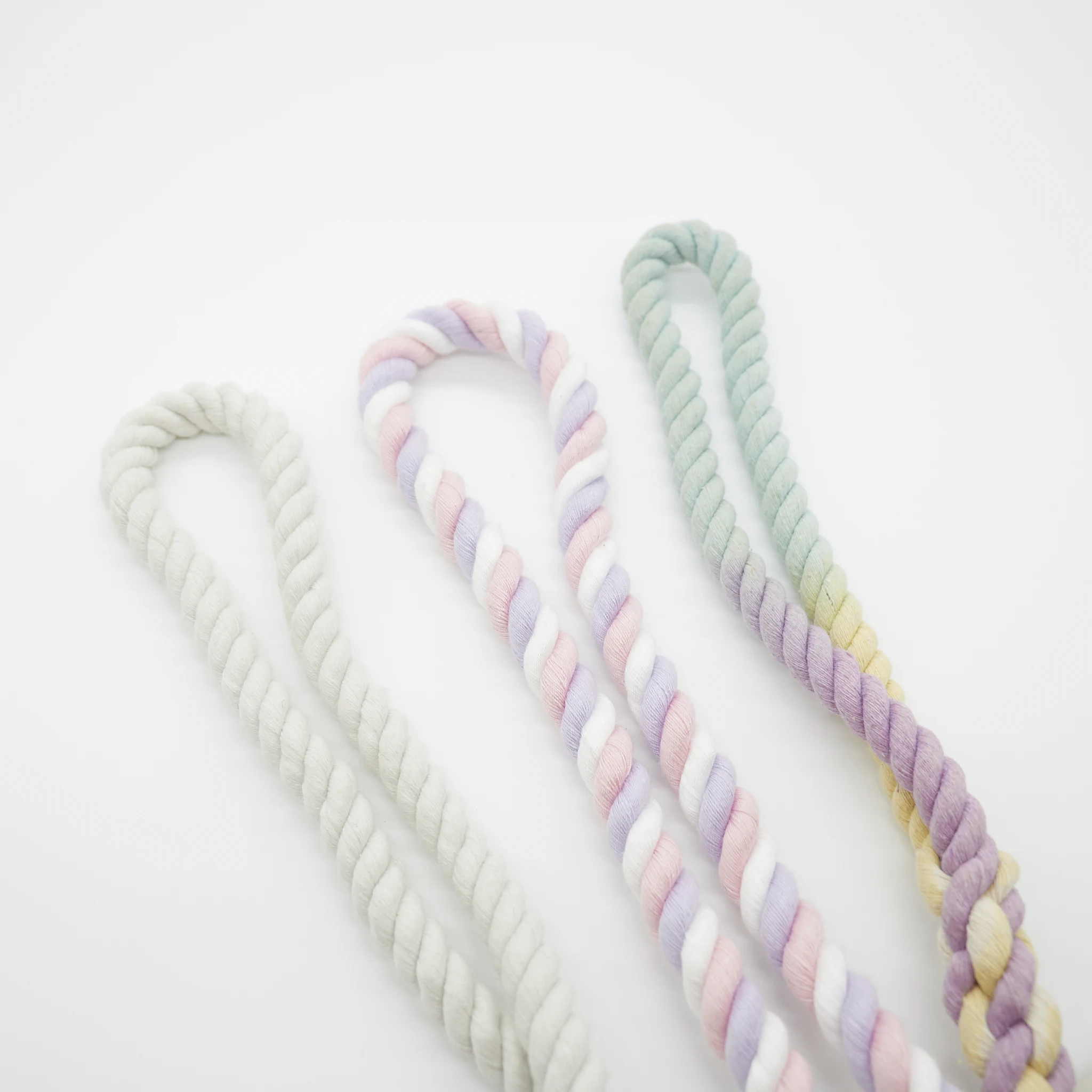 Cotton Braided Rope Pet Leash Dog and Cat Leash Collar with Colorful Cotton Rope and Heavy Duty Clasp Carabiner