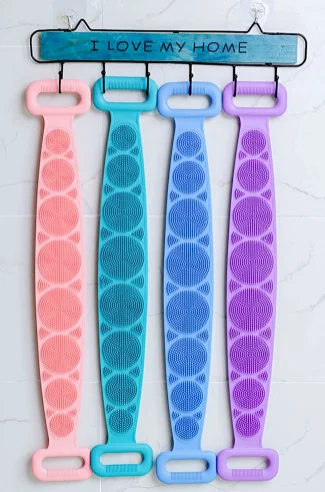 Silicone Bath Towel Body Brush  for Shower Silicone Body Scrubber for Men and Women,Silicone Bath Body Brush