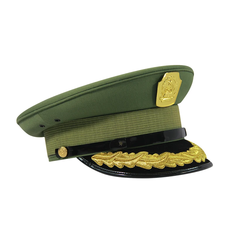 New high quality custom color and your own logo military army officer peaked hat