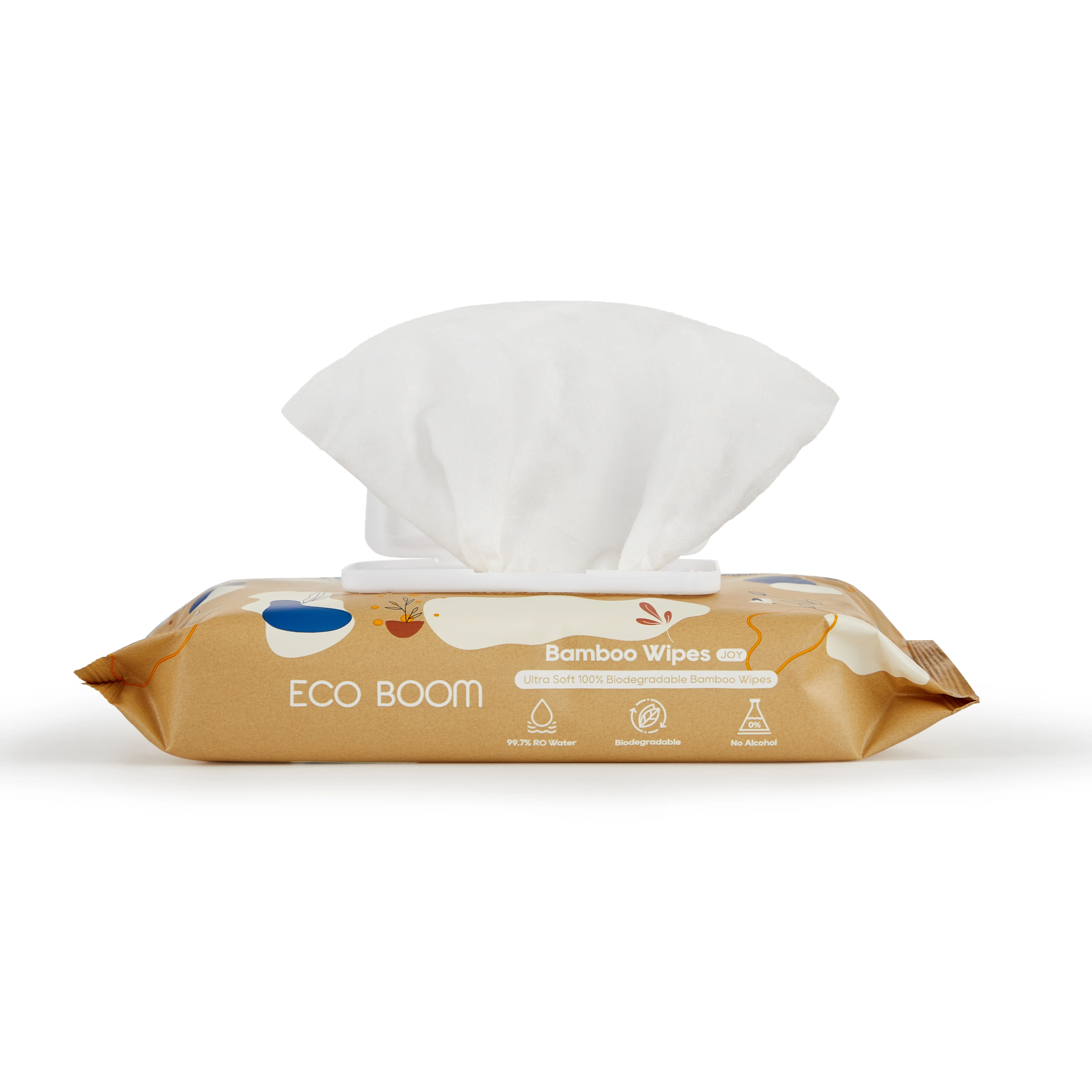 ECO BOOM nature bamboo cotton bio skin friendly personalizadas agent factory Charcoal  wipes