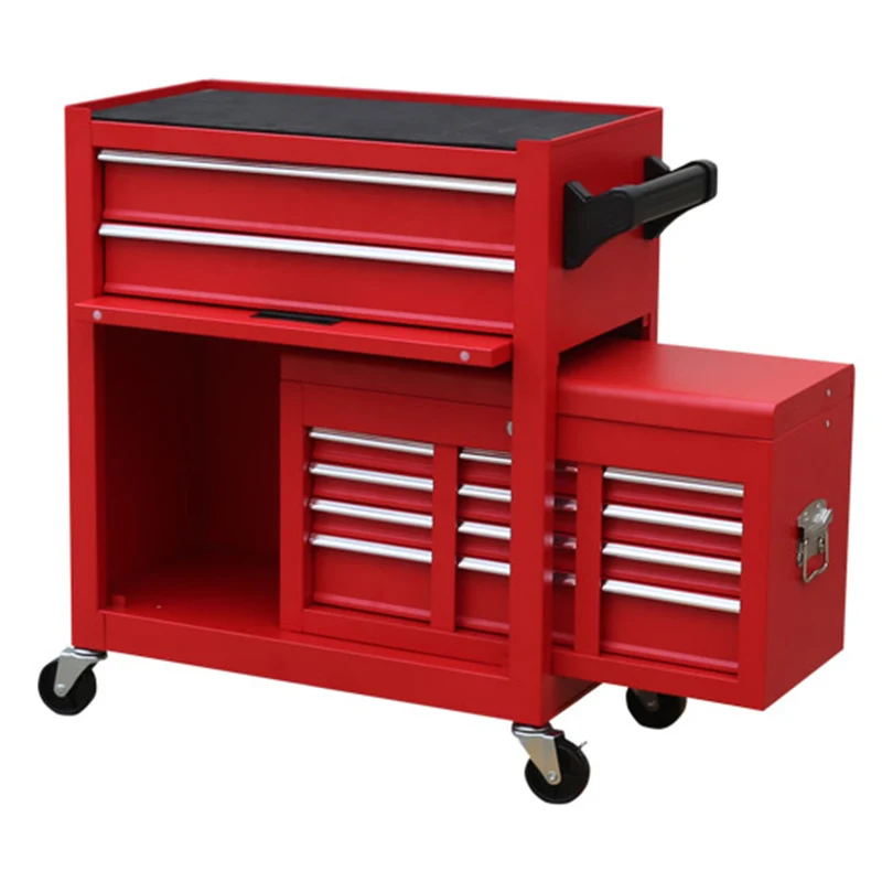 Metal Tool Cabinet Workshop Professional Steel Tool Chest Tool Storage Cabinets Set With Drawers