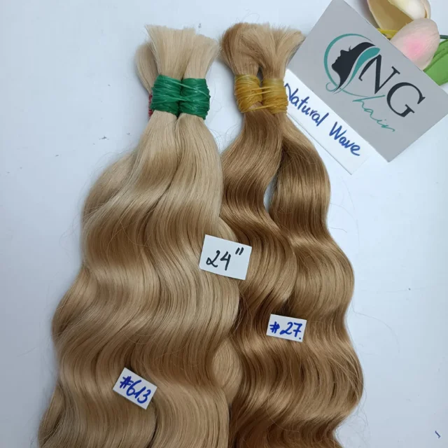 Luxury Product Bulk Style Natural Wave Full Black Color 100% Vietnamese Human Hair Extensions