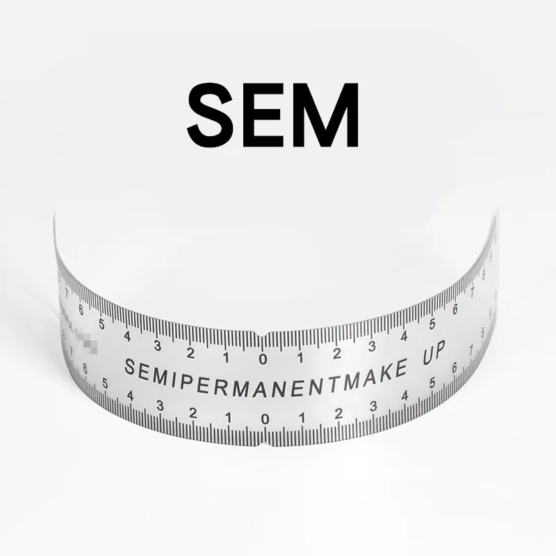 Disposable eyebrow shaping ruler for eyebrow permanent makeup measurement mark tattoo accessories for Eyebrow Embroidery