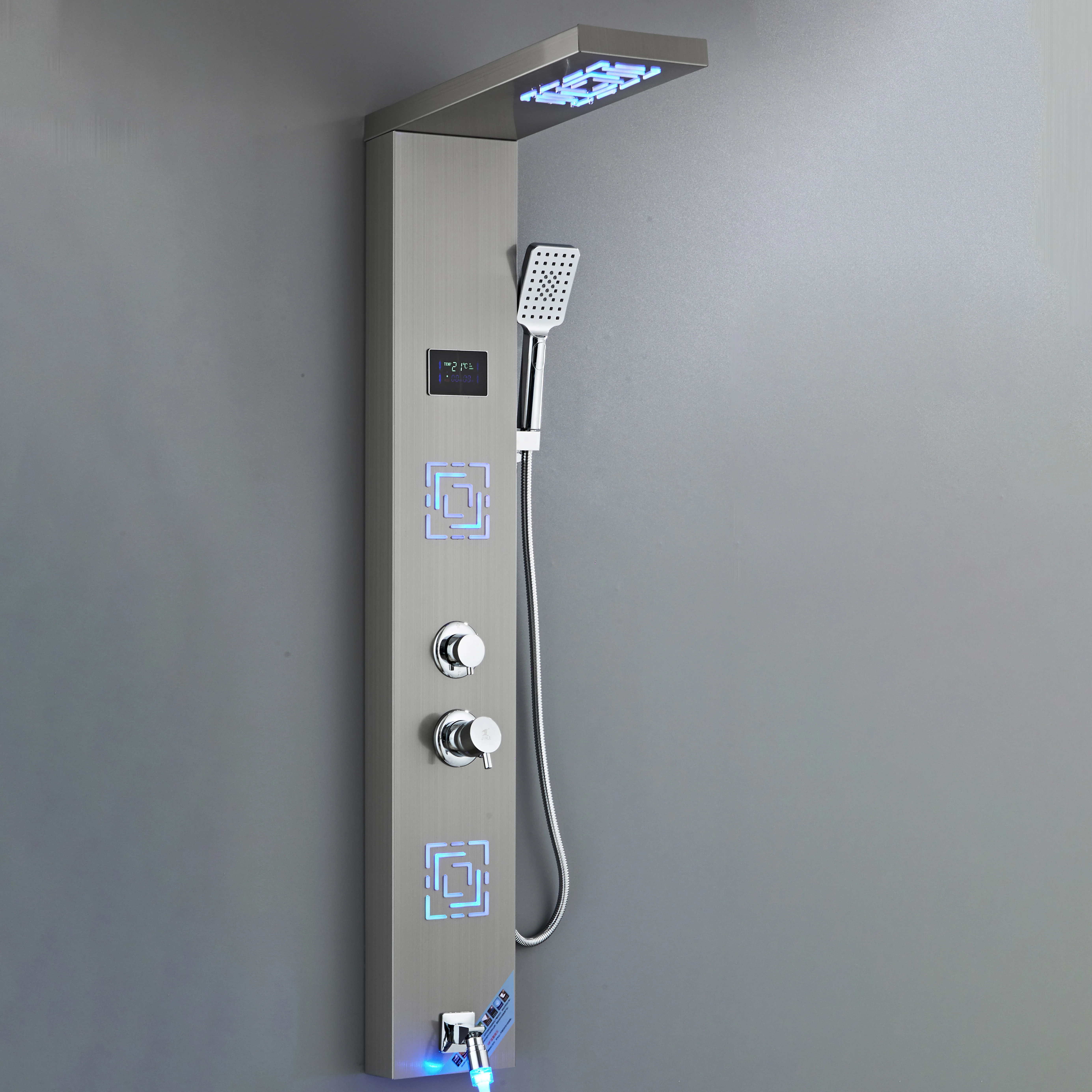 GEE-N Manufacturer Massage Shower Panel System in Stainless Steel Rainfall Wall Bath & Shower Faucets Shower Panel