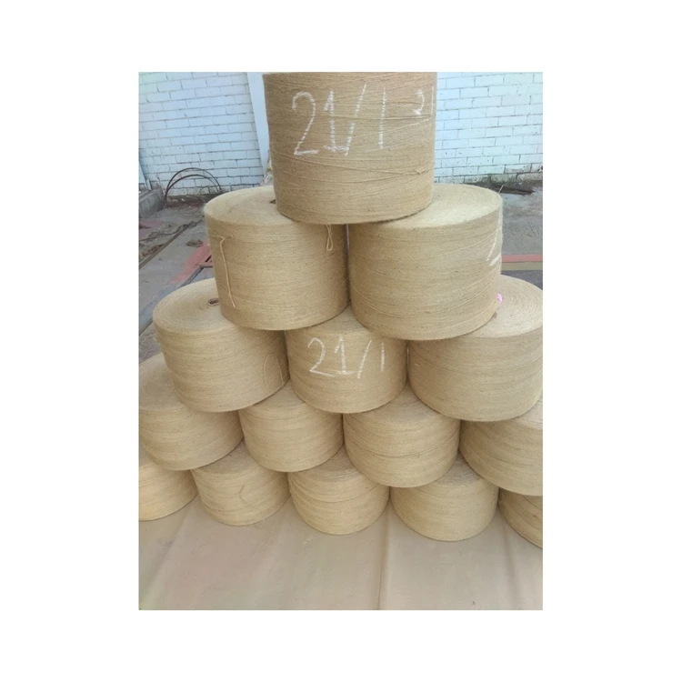 High quality wholesale natural color reusable breathable sustainable jute yarn for roof insulation material