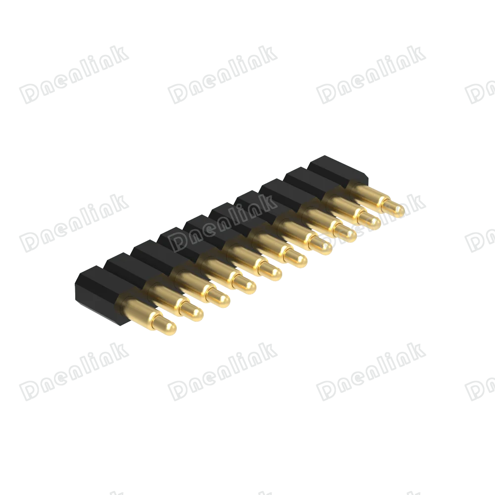 Dnenlink 2.54mm pitch Single Row  H4.0mm Straight  Male Header solder SMT type  PogoPin header