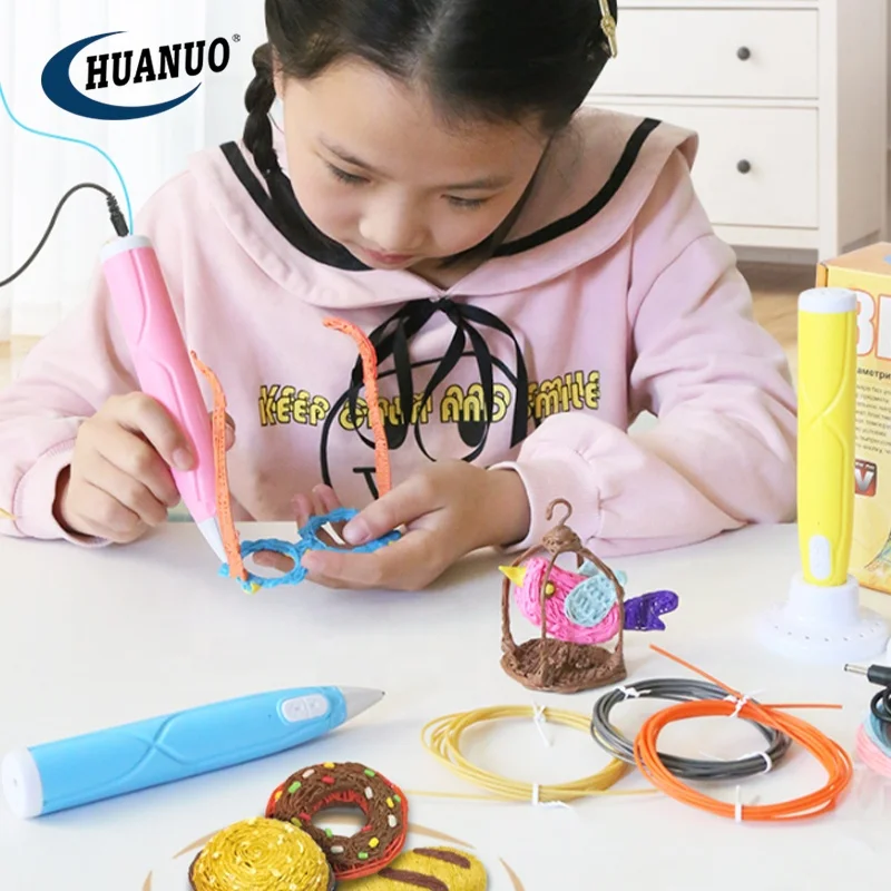 DIY Creative Educational Low Temperature 3d Drawing Toys Kids 3D Printing Pen For 6+ Ages