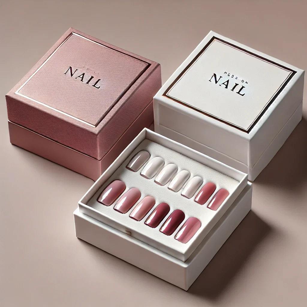 Custom Design Boite Bijoux Caixas De Presente Packaging Cosmetic Gel Polish Fake Nails Packaging Boxes for Beauty Products