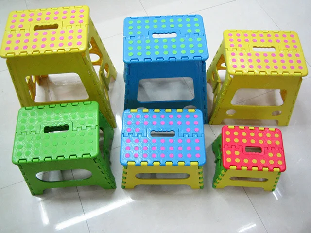 Современный стул 7 дюймов 8 дюймов 9 дюймов для кухни сада ванной ступенчатый стул для взрослых и детей пластиковый складной ступенчатый стул с ручкой