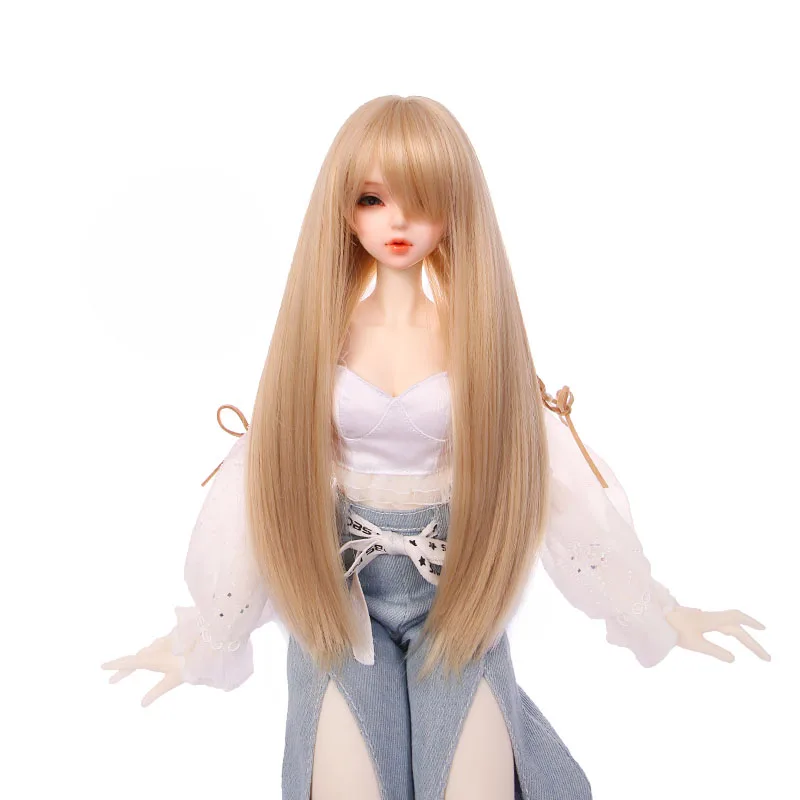 BJD doll wig 1/3 1/4  1/6  Long straight hairstyle doll blythe wig bjd for 8-9inch 22cm head circumference