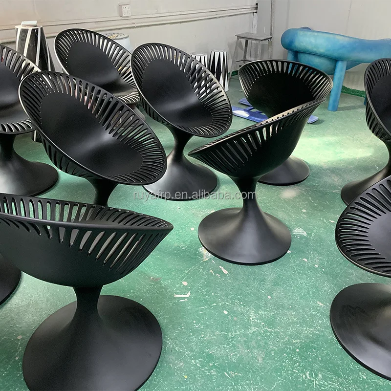 Irregular Furniture Design Fiberglass Modern Cafe Table Round Interior Outdoor