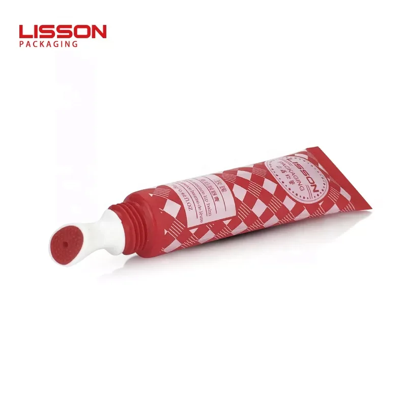 Custom Luxury Cheap Personalized Private Label Lip Crown Lip Gloss Tube with silica gel brush Packaging