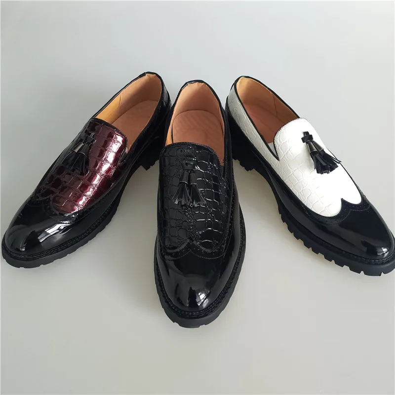 PDEP Hot sale big size 47 men office casual formal loafers dress shoes for men