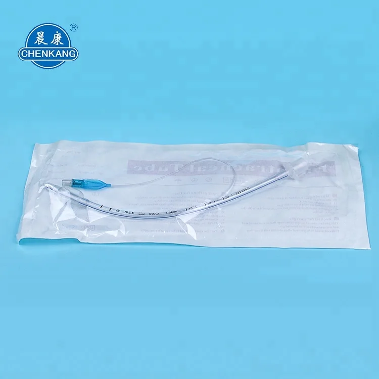 Chenkang Medical Consumables Reinforced Cuffed Oral / Nasal ET Endotracheal Tube 4.0