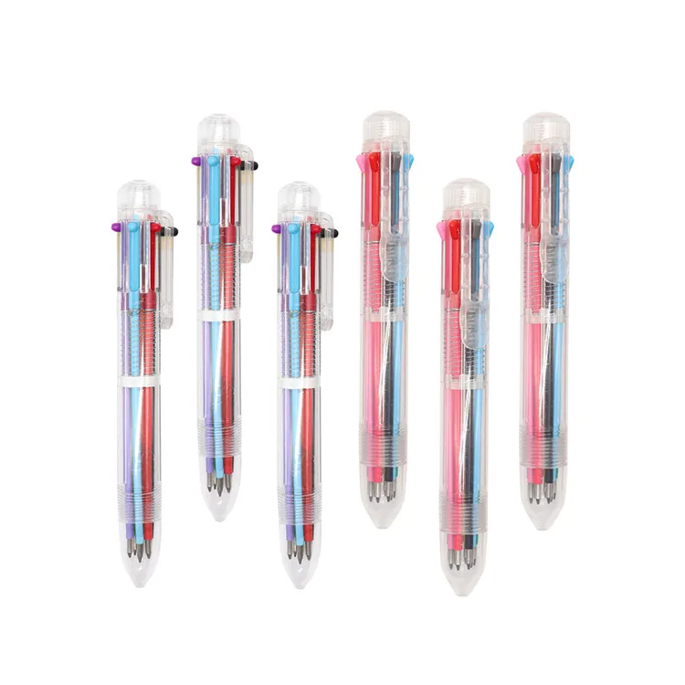 Japanese high-quality pattern custom 8-color ballpoint pen multifunctional 8-in-1 color pen