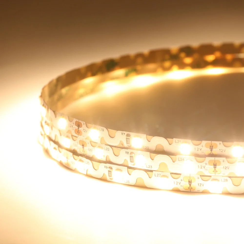 ZIGZAG 12v 2835 LED strip 60 leds/m 6w/m and 6mm width for  corner  and connection point