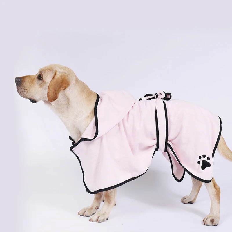 Amazon water absorbent dog towel cat bath towel bath robe blanket dual-use pet supplies