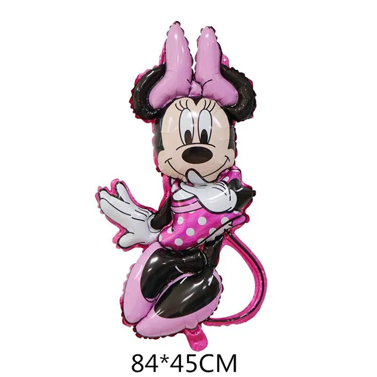 New Cartoon Astronaut Mickey Mouse Aluminum Foil Balloon Giant Shape Minnie Mouse Balloon Birthday Gift Party Decorations