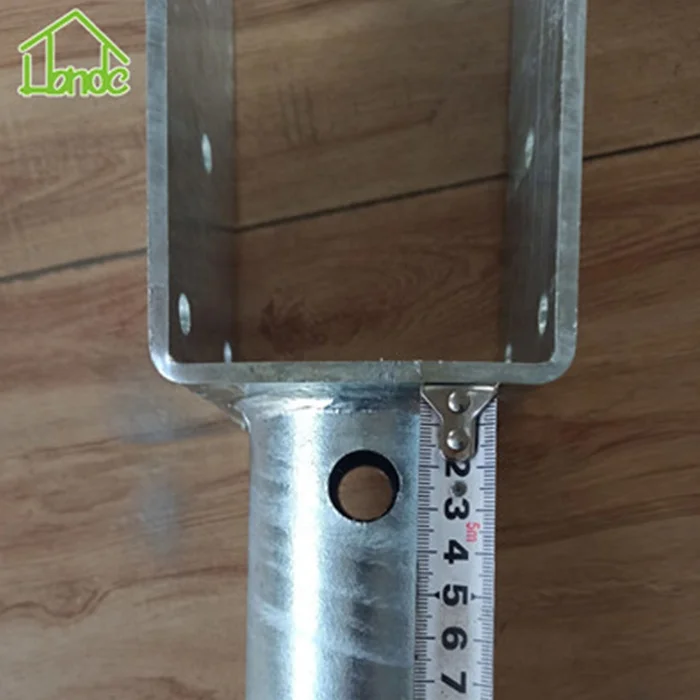 No Dig Ground Anchor DIY Screw in Post Stake for 4x4 Post