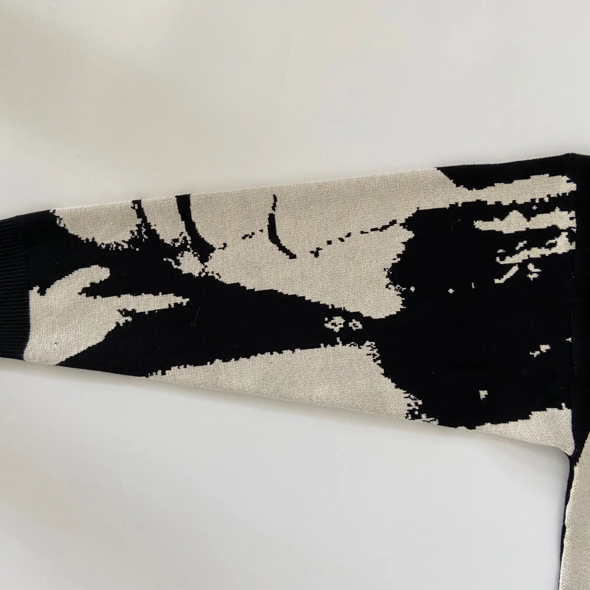 Свитер от производителя толстый вязаный жаккардовый свитер с узором Intarsia для