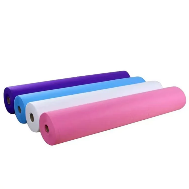 Wholesale Beauty Room Non Woven Disposable Bed Sheet Roll White Blue Medical Waterproof Sheet Paper Roll For Salon