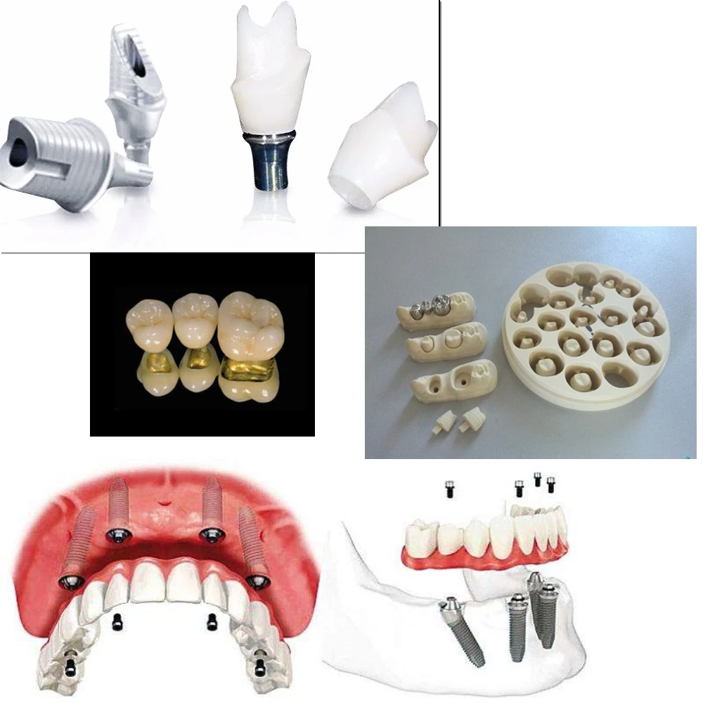 Denture laboratory 3d dental 5 aixs cad cam milling machine