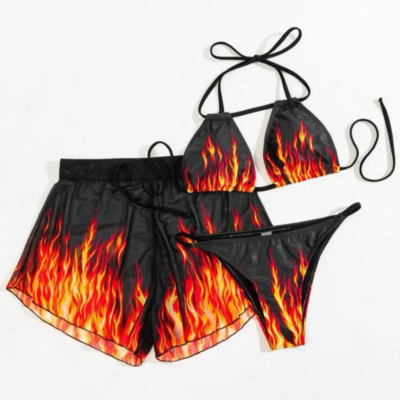 Wholesale New Design  Dye Sexy Bathing Suits Cute Customized Bikini Print Swimwear Two-Piece Swimsuit For Women