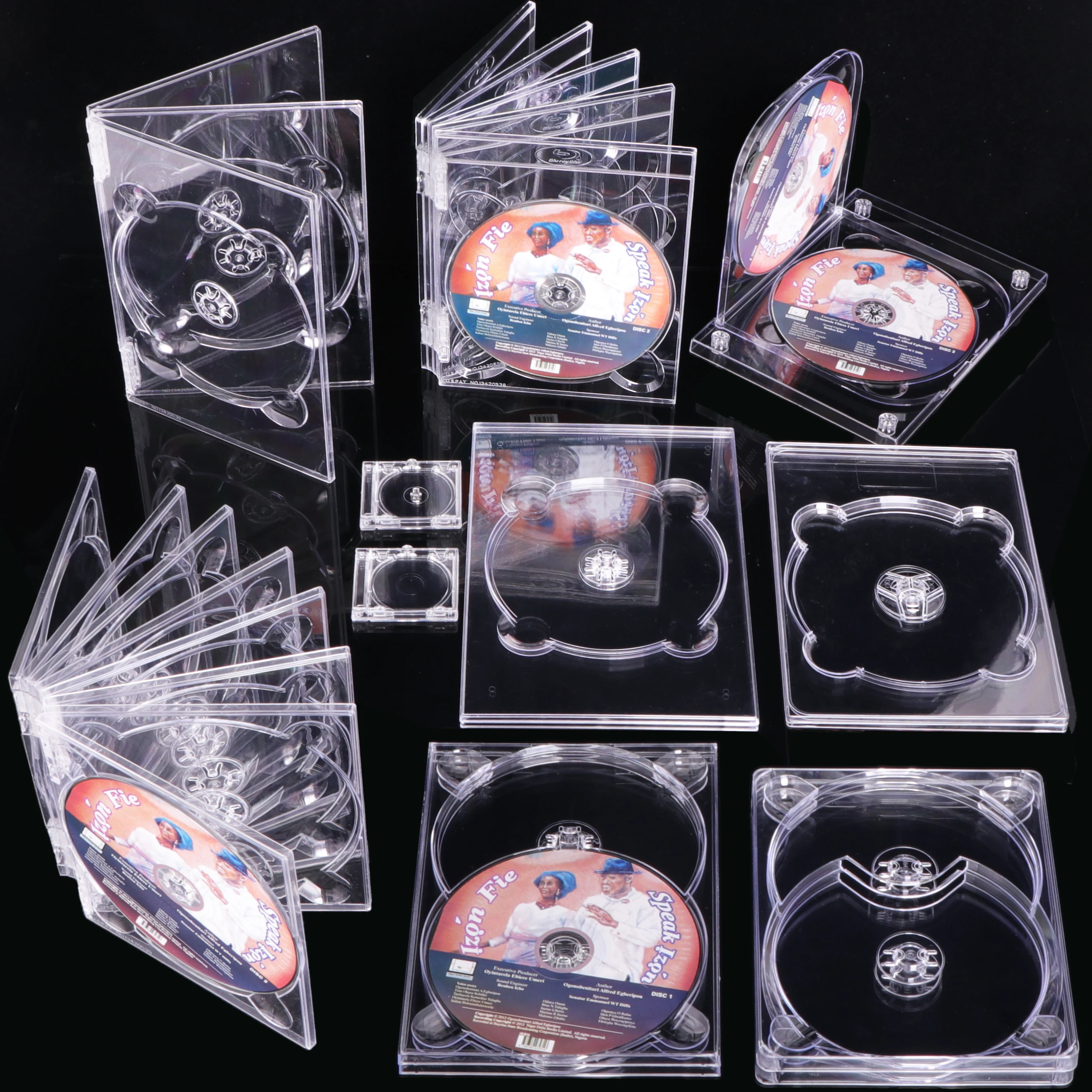 SUNSHING UHD Blu Ray Box DVD Disc Packaging PP CD Case Jewel Box Digi Tray DVD Sleeves Plastic Storage Case For Media