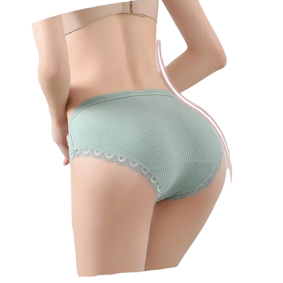 OEM ODM Factory Custom Women Middle Waist Cotton Panties Briefs Ladies Underpants Underwear Knickers