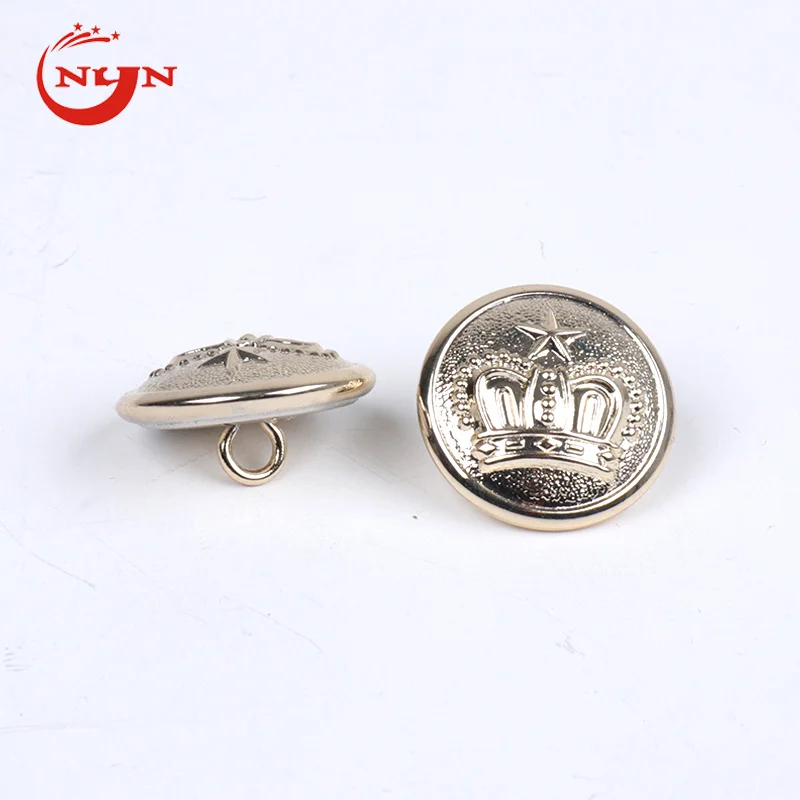 Hot Sale Brass Sewing Buttons Royal Bee Uniform Button Embossed Shank Buttons With Logos