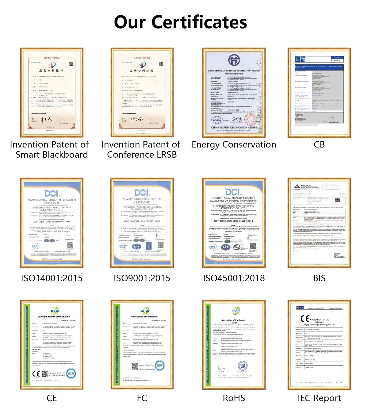 4K Android/Window OPS 75-Inch Interactive Smart Board Multi-Touch LED Panel Interactive Whiteboard for Education