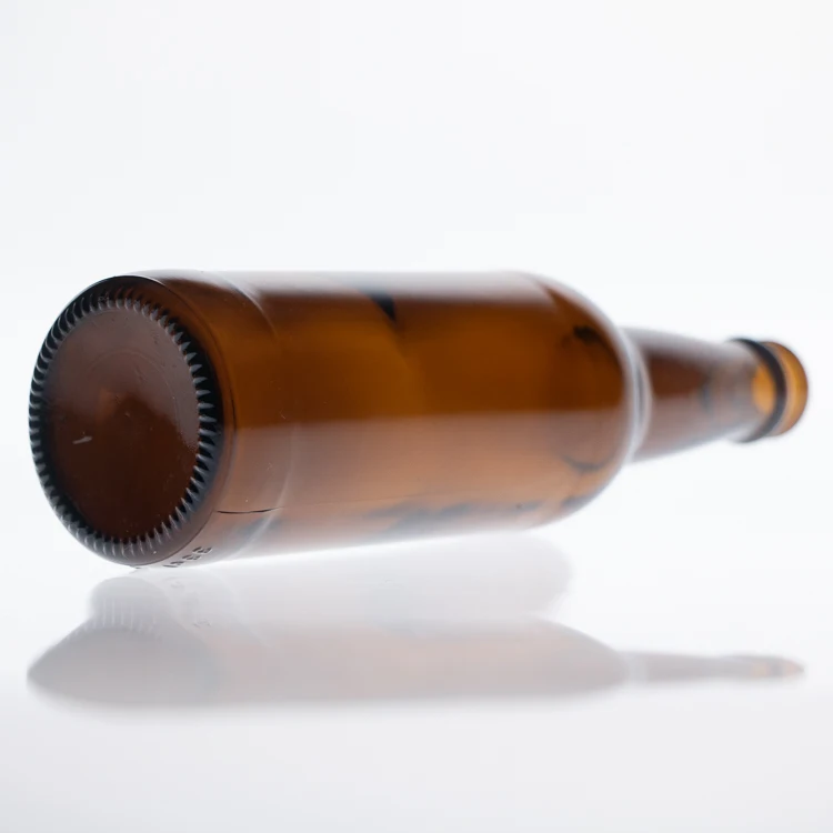 amber glass beer bottle 330cc Wine bottle 330ml brown liquor bottle with Crown Cap