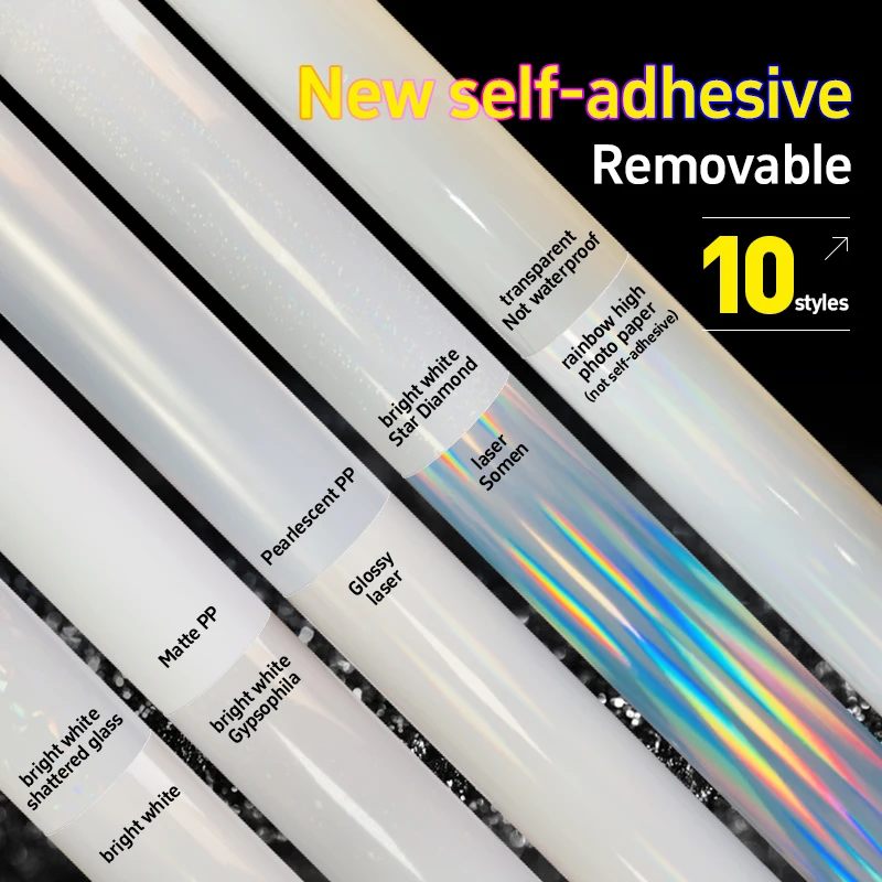 A4 Clear Vinyl PET Self-adhesive Photo Paper Inkjet Transparent Stickers Waterproof Custom Self Adhesive Vinyl Sticker Paper