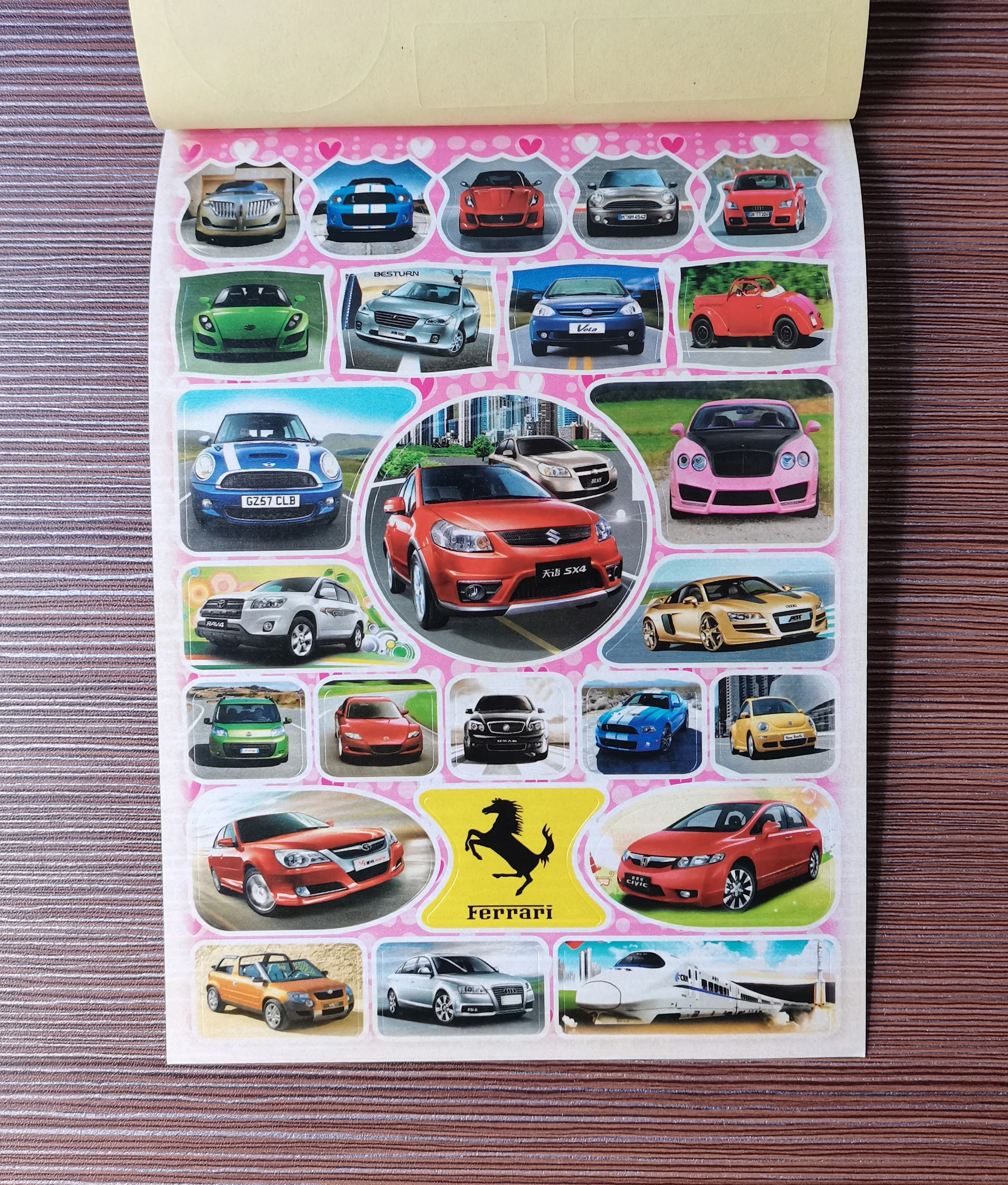 Оптовая продажа 2021, многоразовые дешевые съемные самоклеящиеся бумажные наклейки для книг с мультяшным рисунком