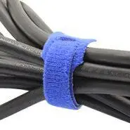 heavy duty Fastener back to back hook and loop cable tie