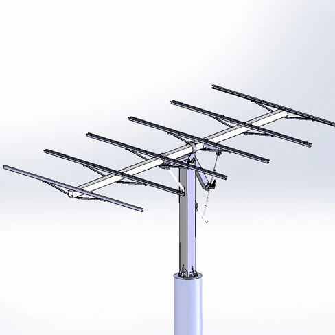 Dual Axis Solar Tracking System with easy installation for Improving Power Generation