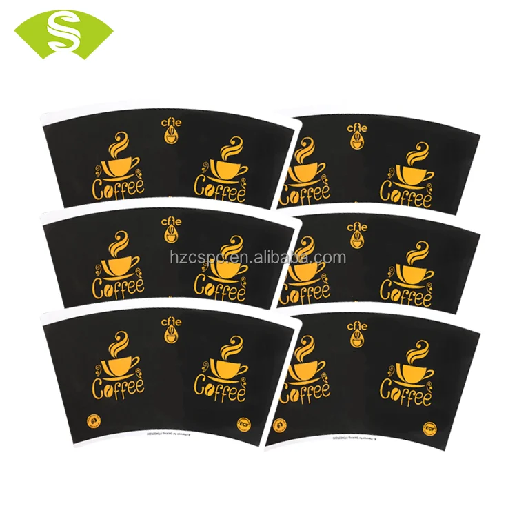 100% wood virgin pulp printed single side PE coated paper cup fan raw material for drink paper cup in stock