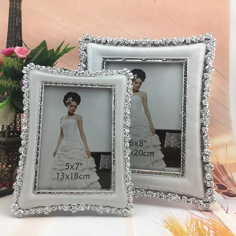 New Design Wedding Diamond Gold Women Marcos De Fotos Resin Gifts Memory Picture Photo Frame