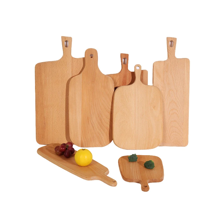 Wholesale Custom Bamboo Wood Private Label Cutting Chopping Board With Handle