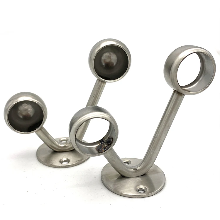 Curtain Rods holder  Shower Curtain and Shower Rails bracket stainless steel Double Curtain Track support