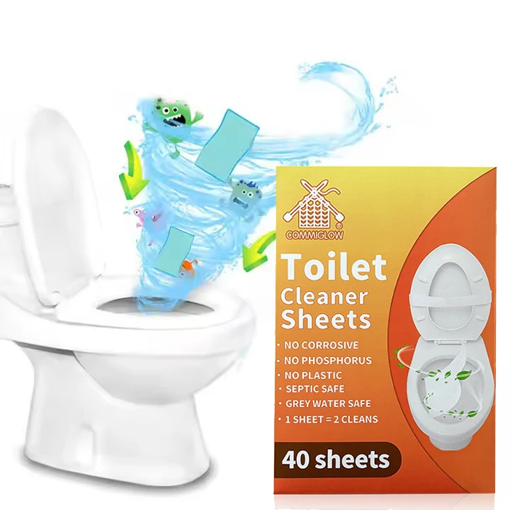 Wholesale Zero Waste toilet cleaner sheet Household Wash Odor-free Toilet Cleaning Sheets For Toilet