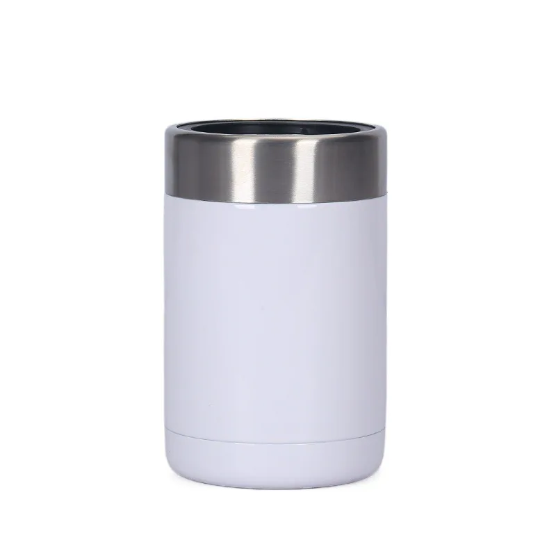 metal 12oz stainless steel beer can cooler double wall keep beverage and soda cold for hours