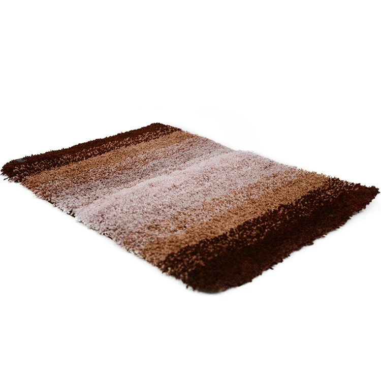 
Durable Water Absorbent Floor Foot Mat Home decor Shaggy Microfiber Polyester Bath Mats 
