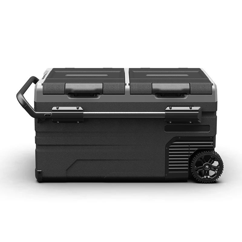 Alpicool TWW75 12 вольт автомобильный холодильник морозильная камера с двумя зонами солнечной зарядки большой емкости