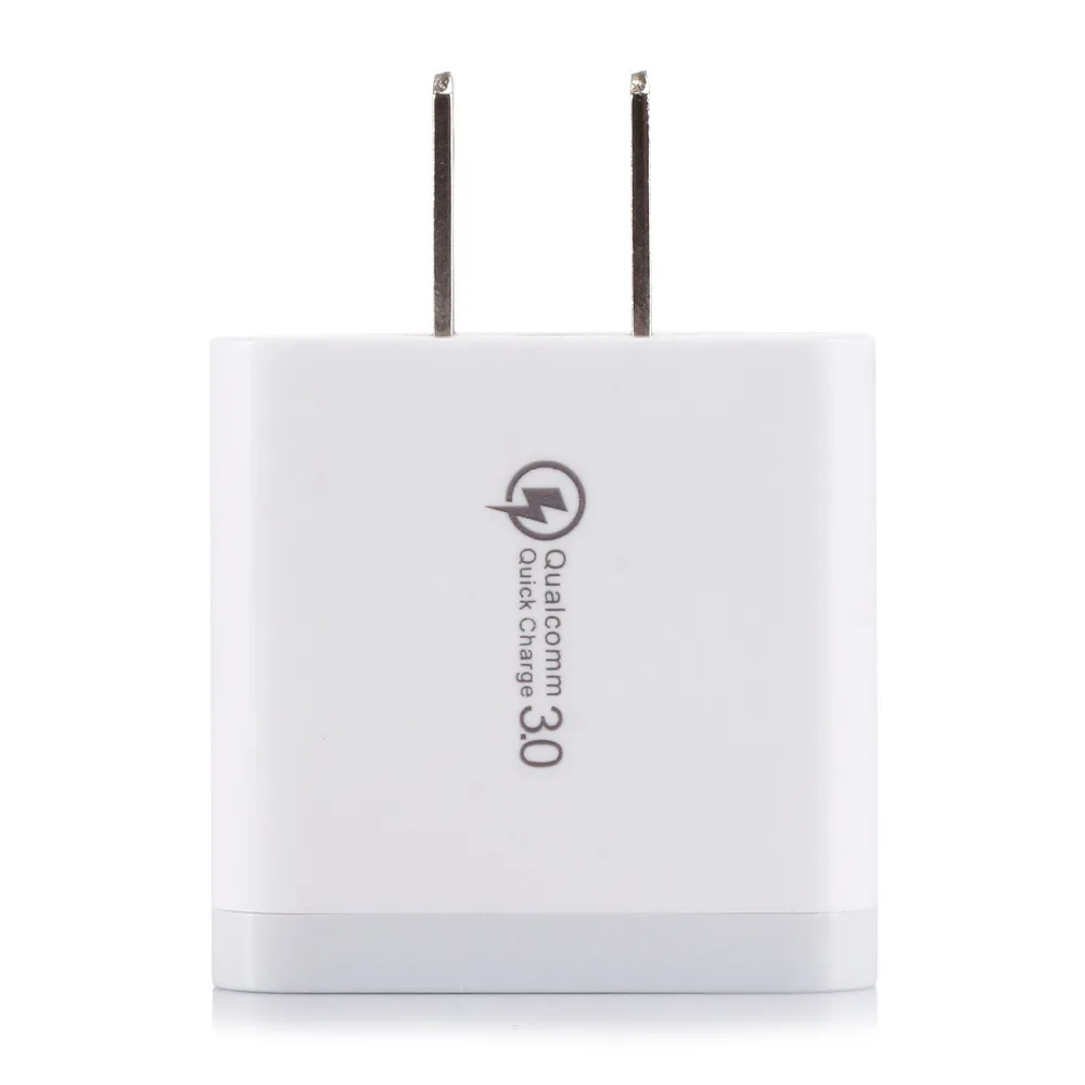 US EU Standard QC3.0 Android IOS 5V 9V 12V Mobile Phone Single Quick Charger