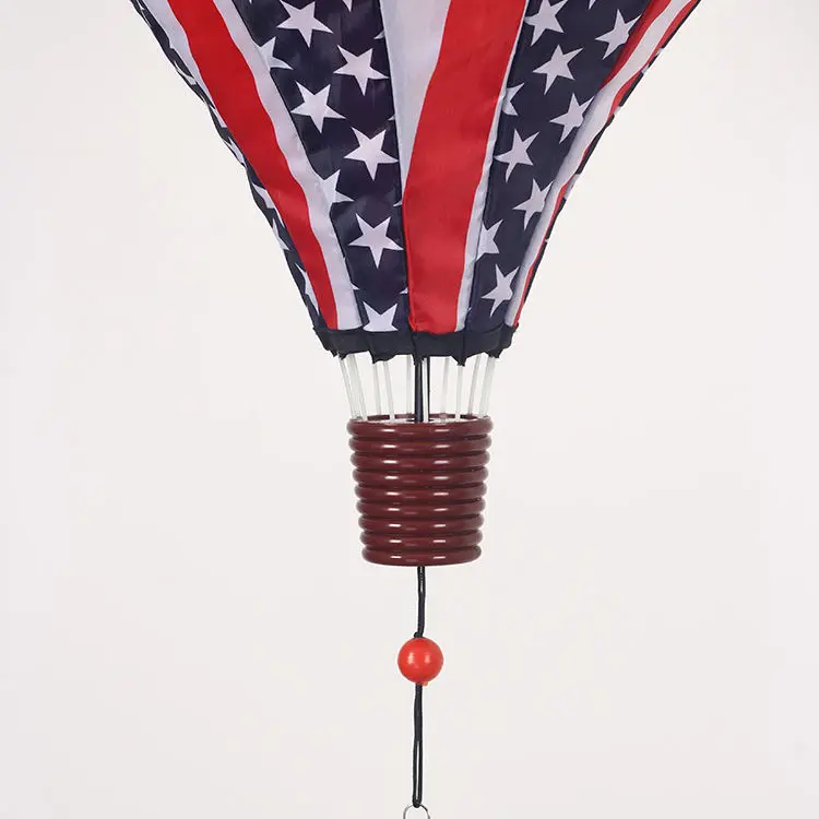 BAILING Us National Day Colorful Garden Hanging Wind Spinner Decoration Hot Air Balloon Wind Spinners
