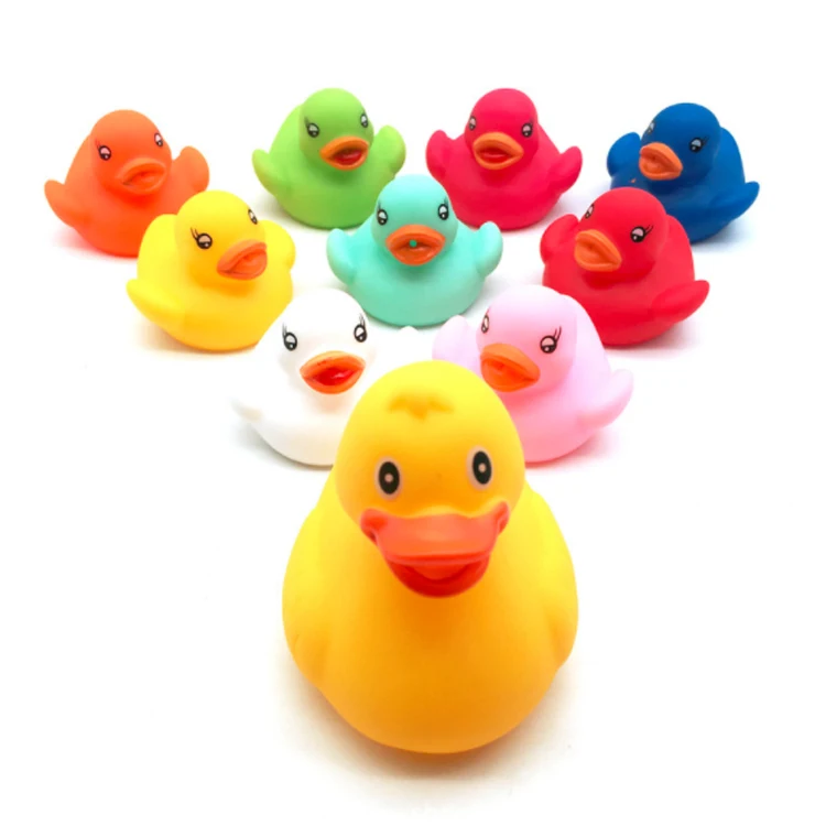 Kids Shower Swimming little Mini Yellow Bulk Rubber Duck Bath Toy Sound Floating Ducks for baby