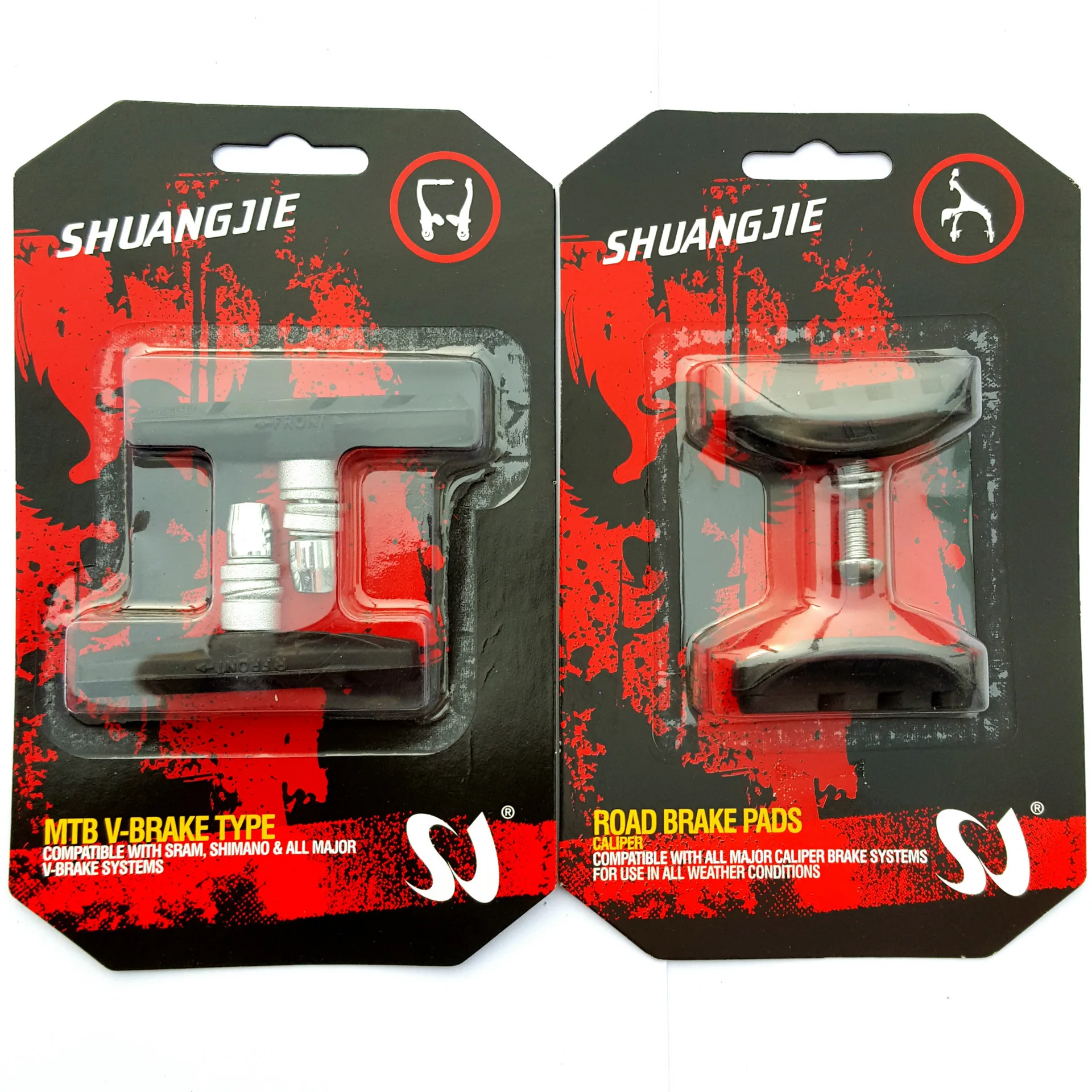 High Quality MTB Road Bike Bicycle V brake Pads Road Bike Brake Shoes