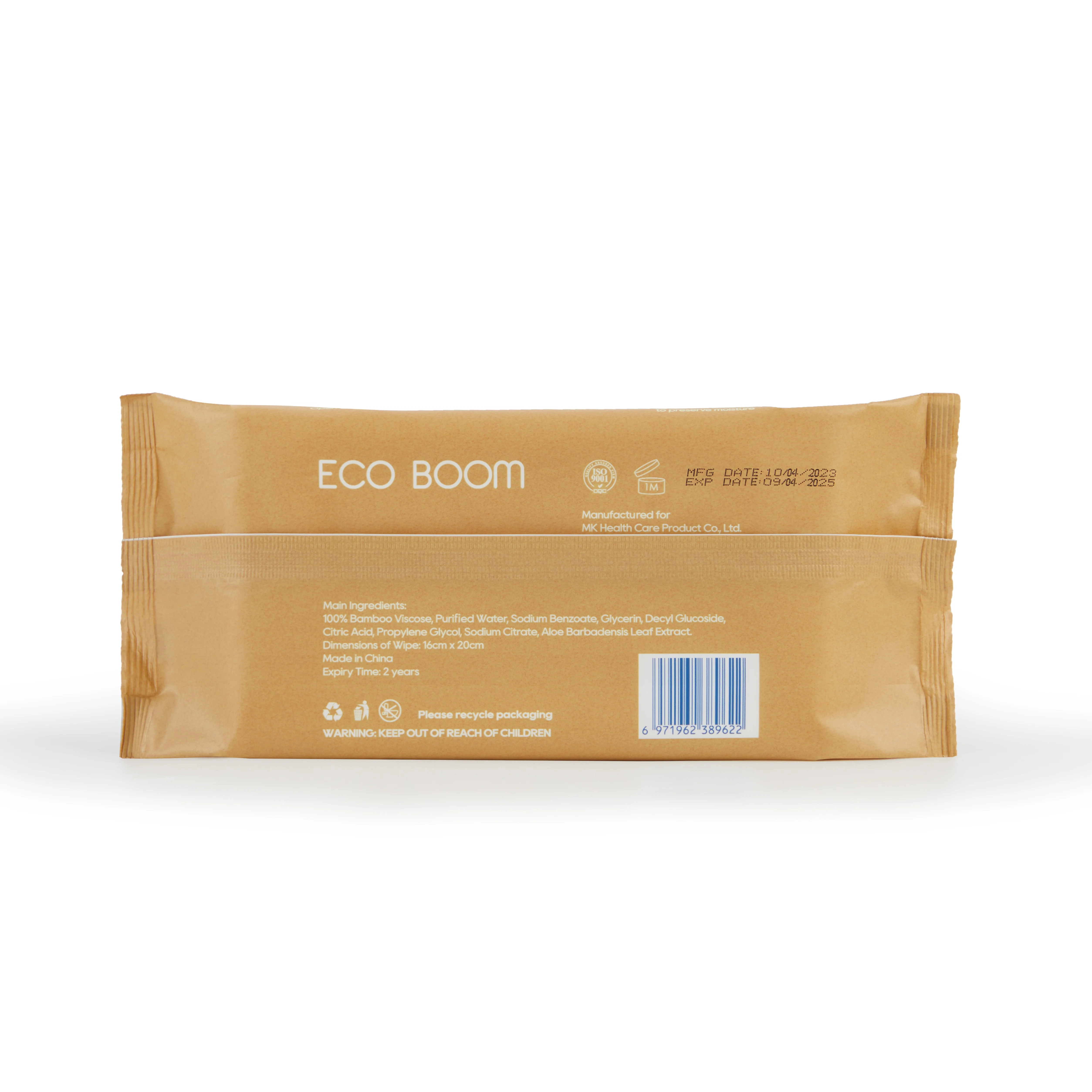 BOOM friendly eco ecological ecologic training business nature baby cotton wet tissue wipe