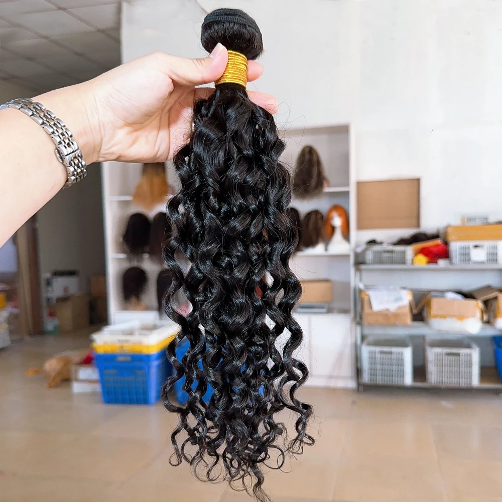 Qingdao Factory Wholesale Unprocessed 100% Human Hair Extensions, 10A Brazilian Virgin Hair Extensions Bundles